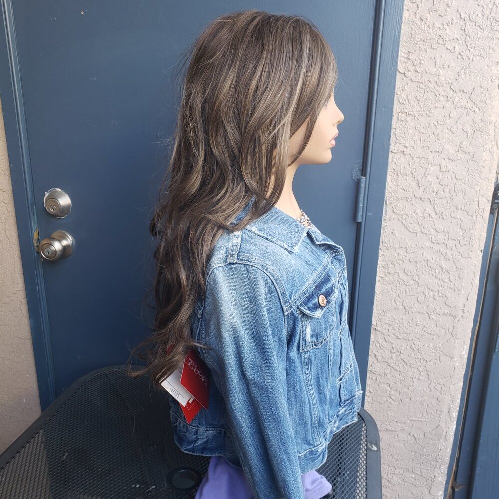 NEW Lyndon wig by Rene of Paris, Truffle Brown, lace fnt, mono part, romantic - Picture 4 of 13